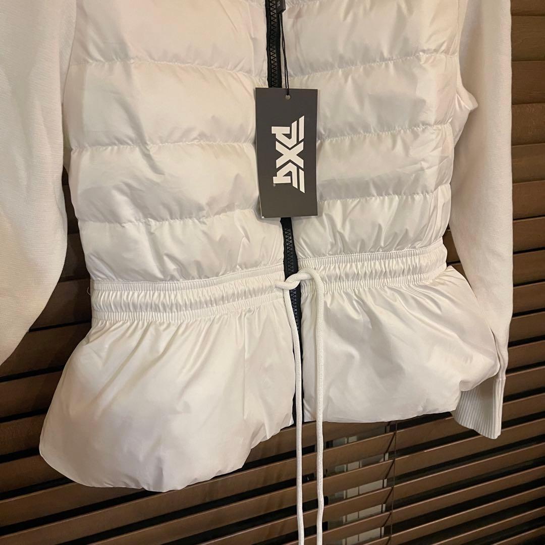 PXG 新作ゴルフ ウェア レディース ジャケット ダウン ニット トップス白S