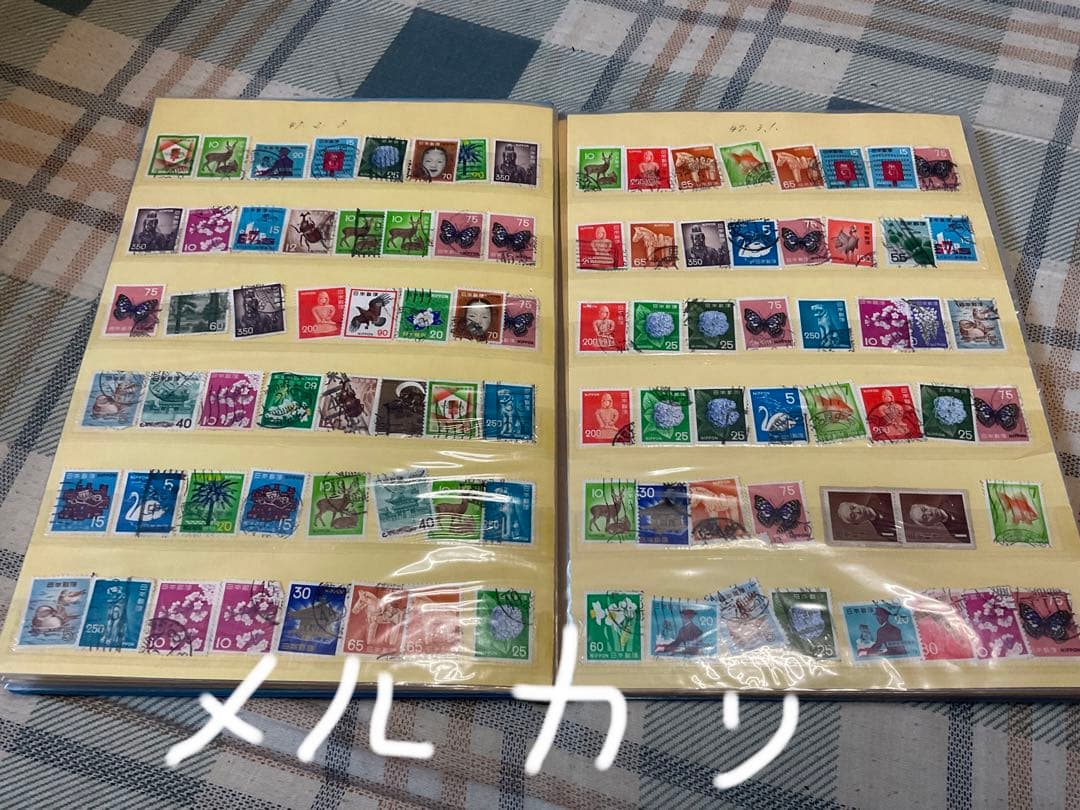 使用済み切手／日本国内の切手　アルバムにビッシリシリーズ2。【昭和ノスタルジー】