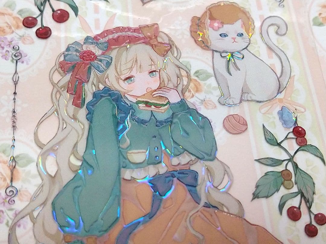 ✩残１✩J603＃英式下午茶(贝壳光)巫女sama切り売り海外人物マステ女の子