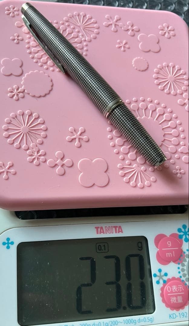 PILOT パイロット万年筆 ショート スターリングシルバー18K-WG 日本製