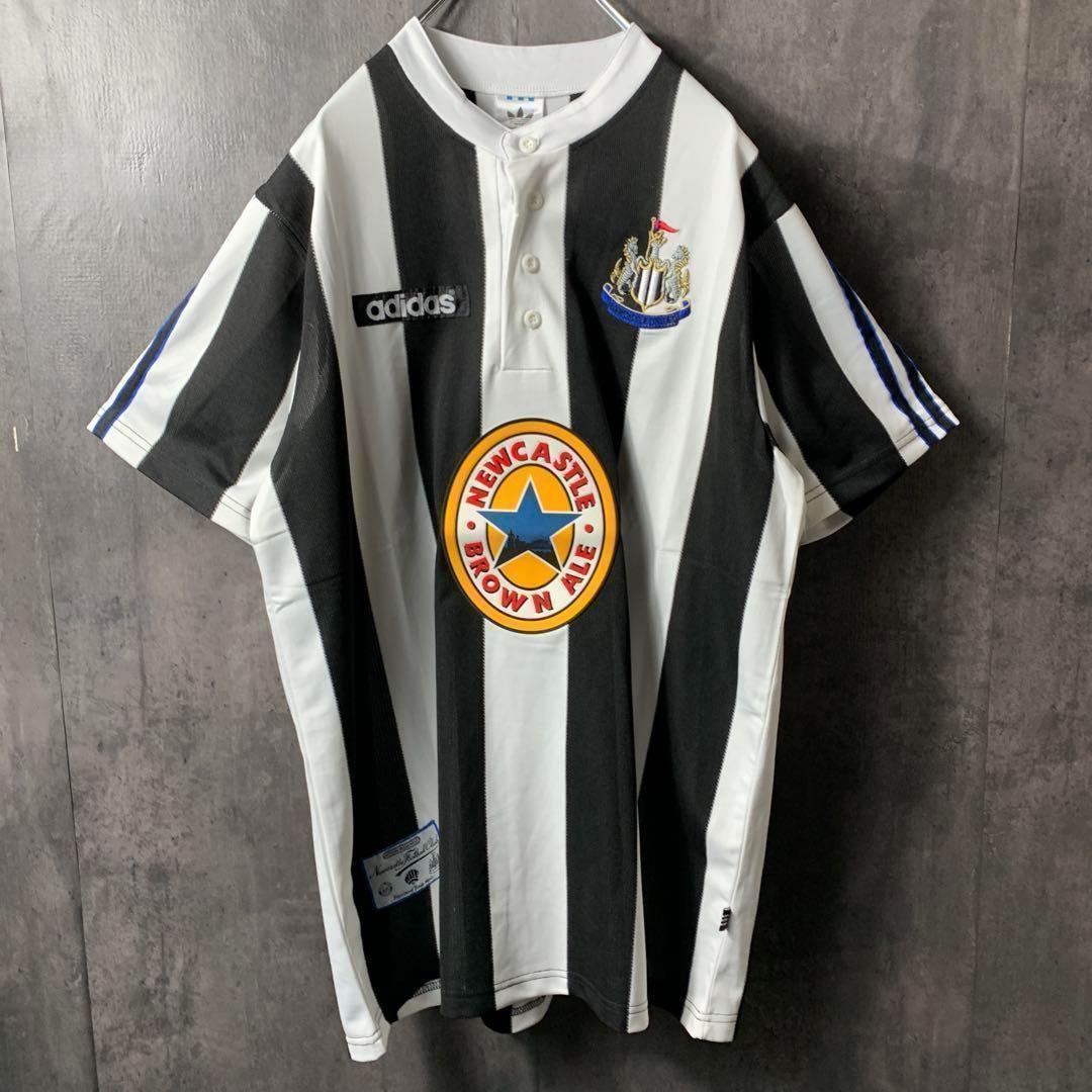 【★ニューカッスル】 アディダス メンズ サッカー レトロ ユニフォーム 2XL