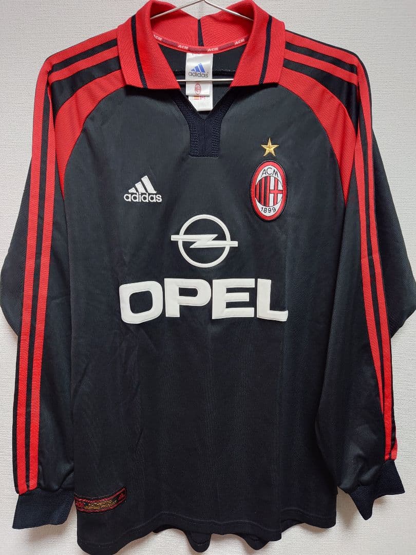 adidas　2000〜01 ACミラン　3rd 長袖　ユニフォーム