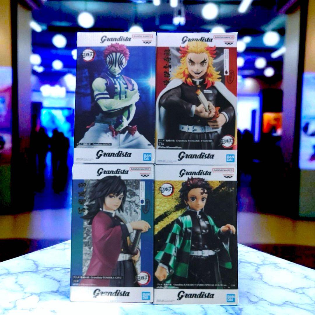 鬼滅の刃 猗窩座 煉獄 冨岡義勇 竈門炭治郎 フィギュア　新品未開封4点セット