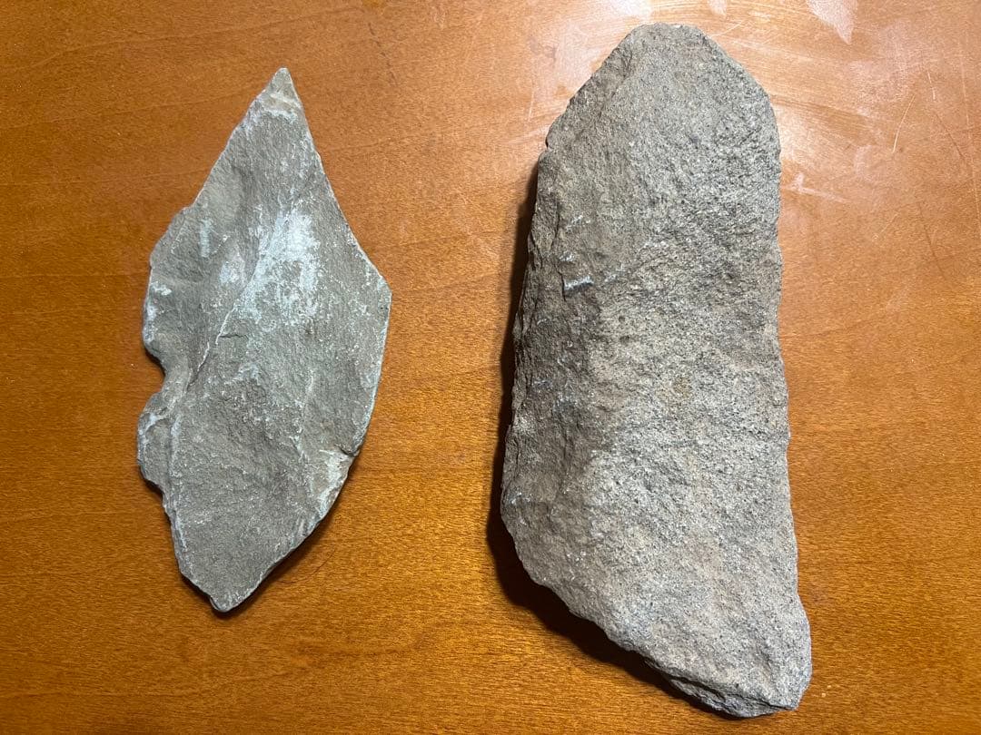 旧石器時代 打製石器 大型石斧 尖頭器 岩宿 群馬県 発掘 出土 骨董 古美術