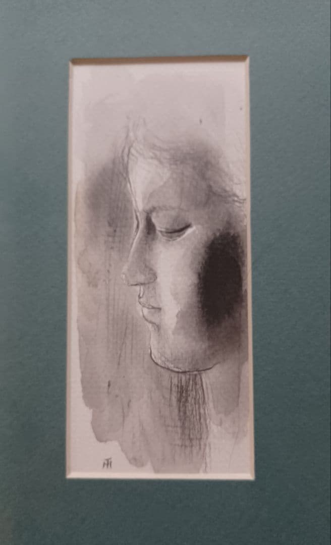 【希少・原画】辻まこと　原画　鉛筆と水彩