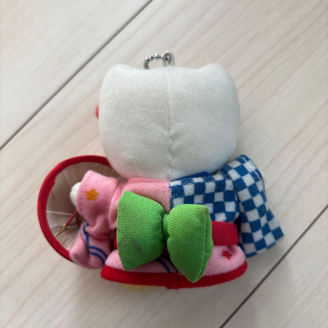 ご当地キティ 山形限定 花笠 さくらんぼ ぬいぐるみ マスコット キーホルダー