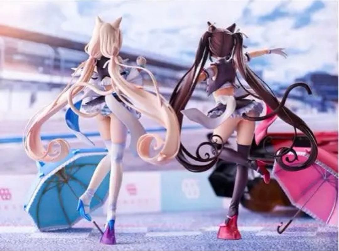 ミメヨイ製フィギュア ネコぱら ショコラ/バニラ レースクイーンver. セット