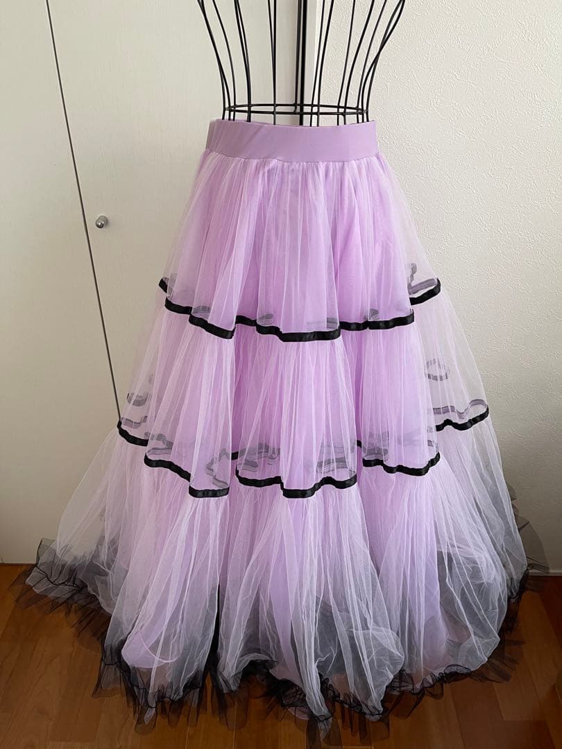⭐️新品❣️未使用❣️タグ付き❣️社交ダンススカート　ロング⭐️