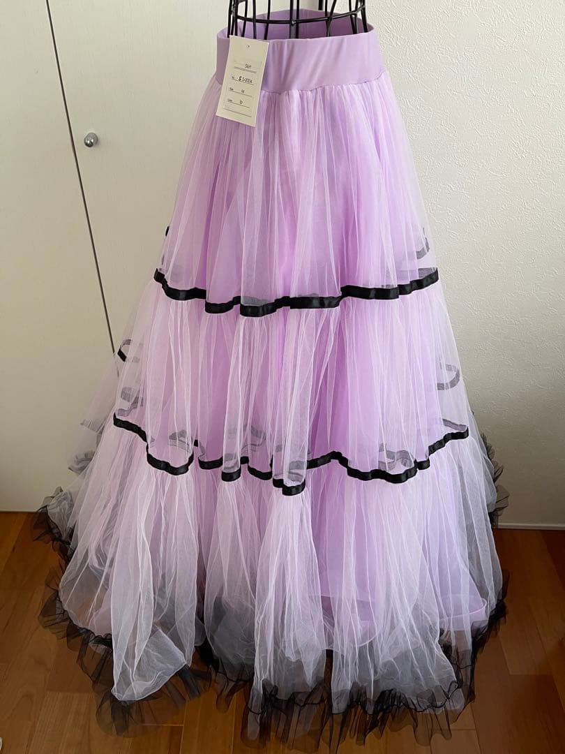 ⭐️新品❣️未使用❣️タグ付き❣️社交ダンススカート　ロング⭐️