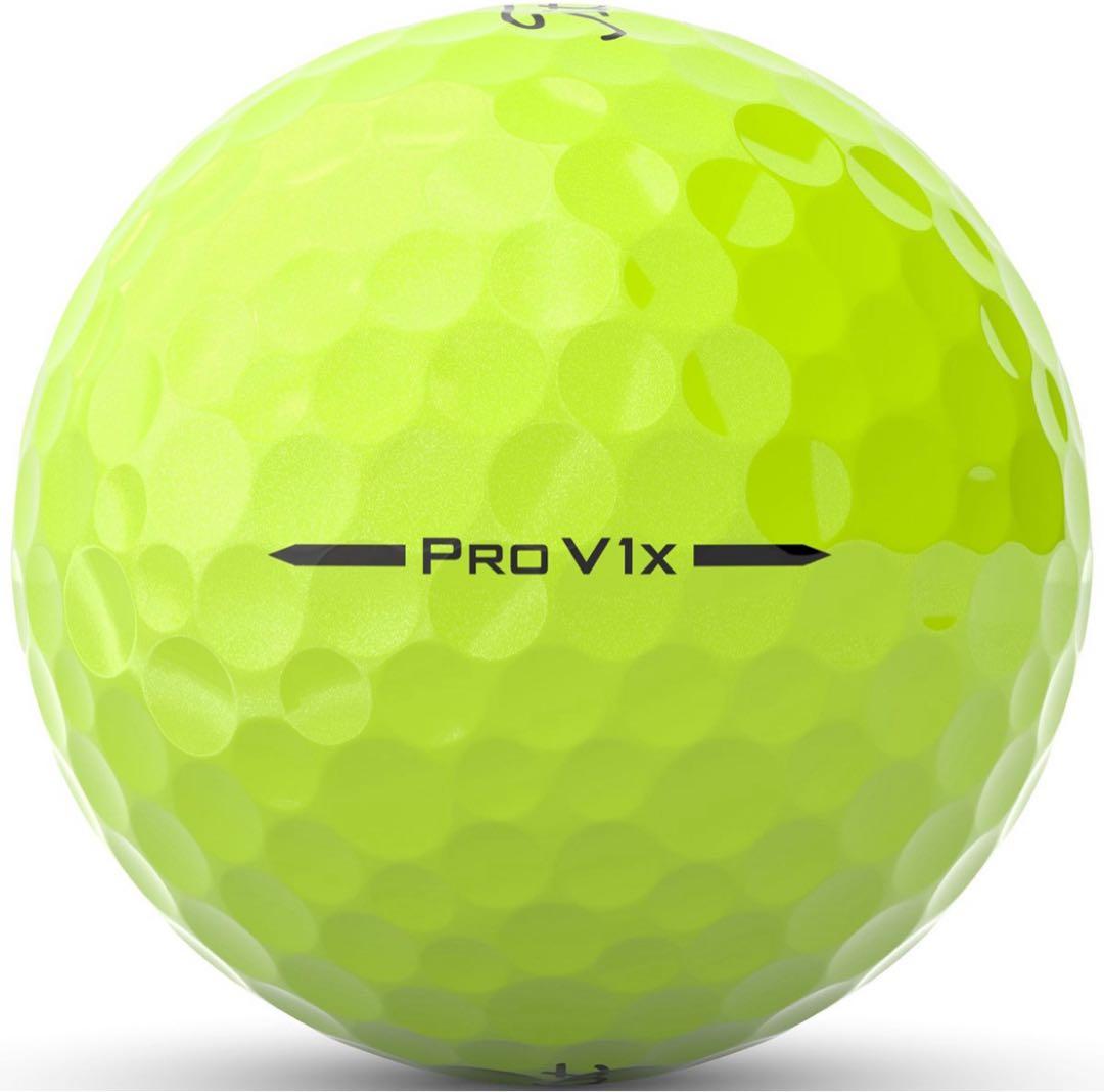 タイトリストプロV1Xゴルフボール(イエロー)25年ローナンバー5ダース60個