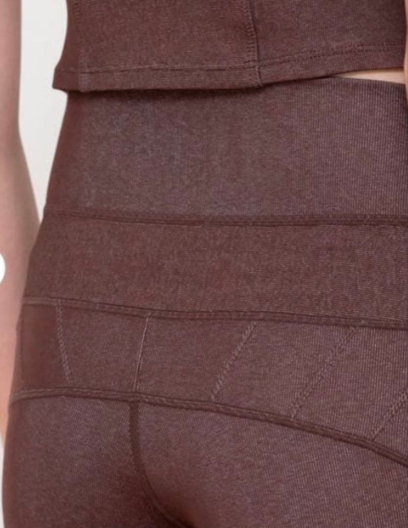 SUKALA ブラウン ハイウエスト ヨガパンツ　サイズL