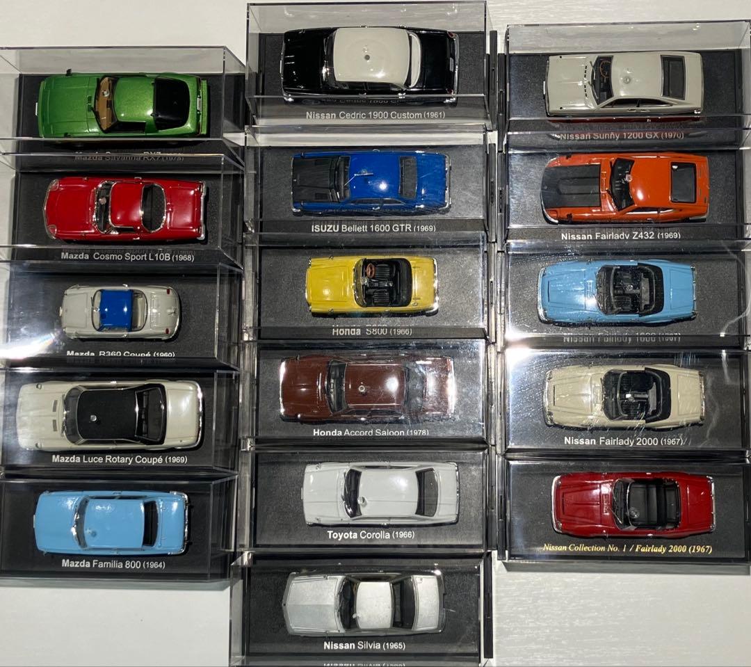 国産名車コレクションシリーズ　ミニカー　16点まとめ売り　T.1978