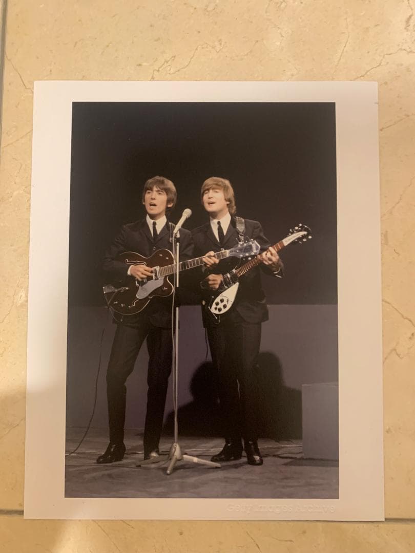 ビートルズ Beatles ジョージ　ジョン 写真 フォト 額縁
