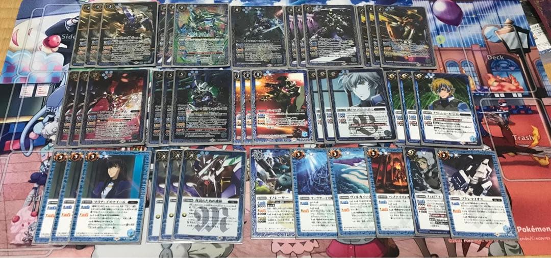 バトルスピリッツ　デッキ　ダブルオー　刃、雲契約　造兵　緑の世界　創醒の大創界石