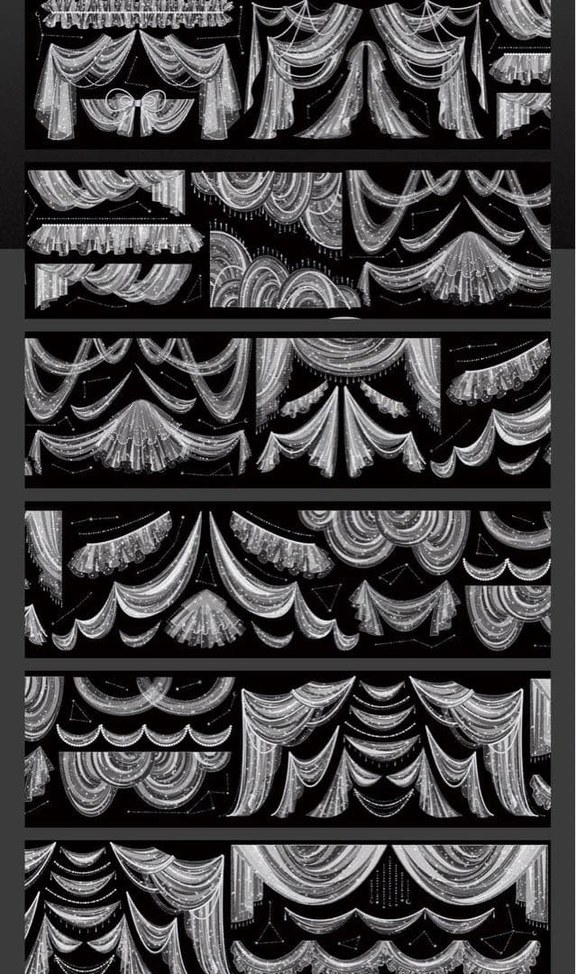 海外 PETテープ マスキングテープ カーテン