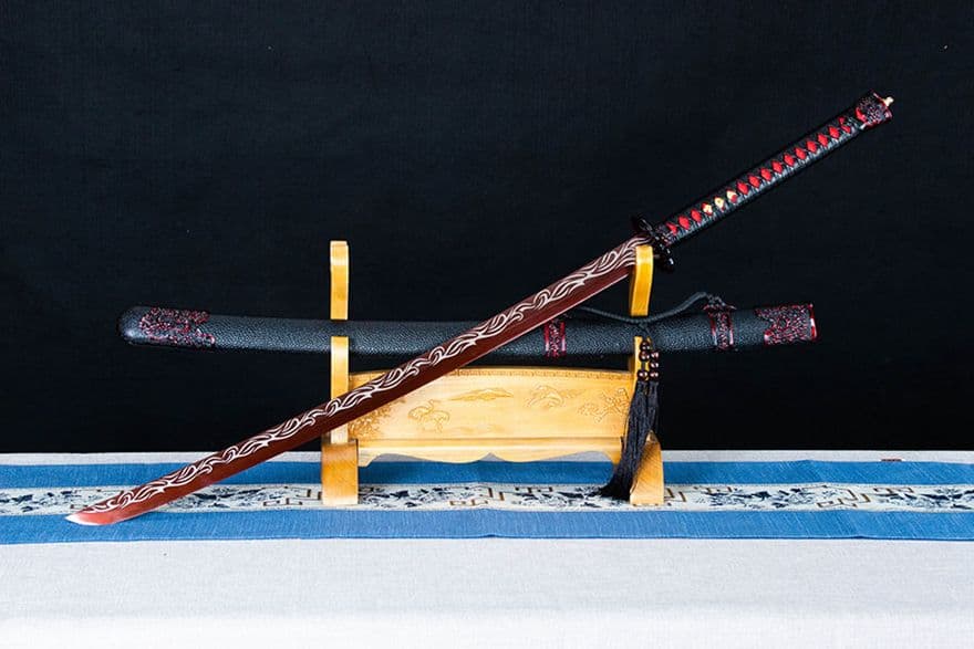 武具　刀装具　日本刀　模造刀   居合刀 烈梅紅誅繍春刀