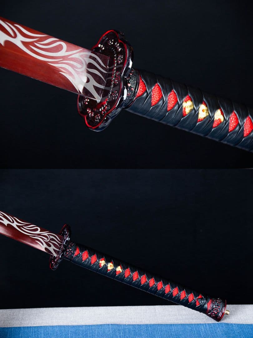 武具　刀装具　日本刀　模造刀   居合刀 烈梅紅誅繍春刀