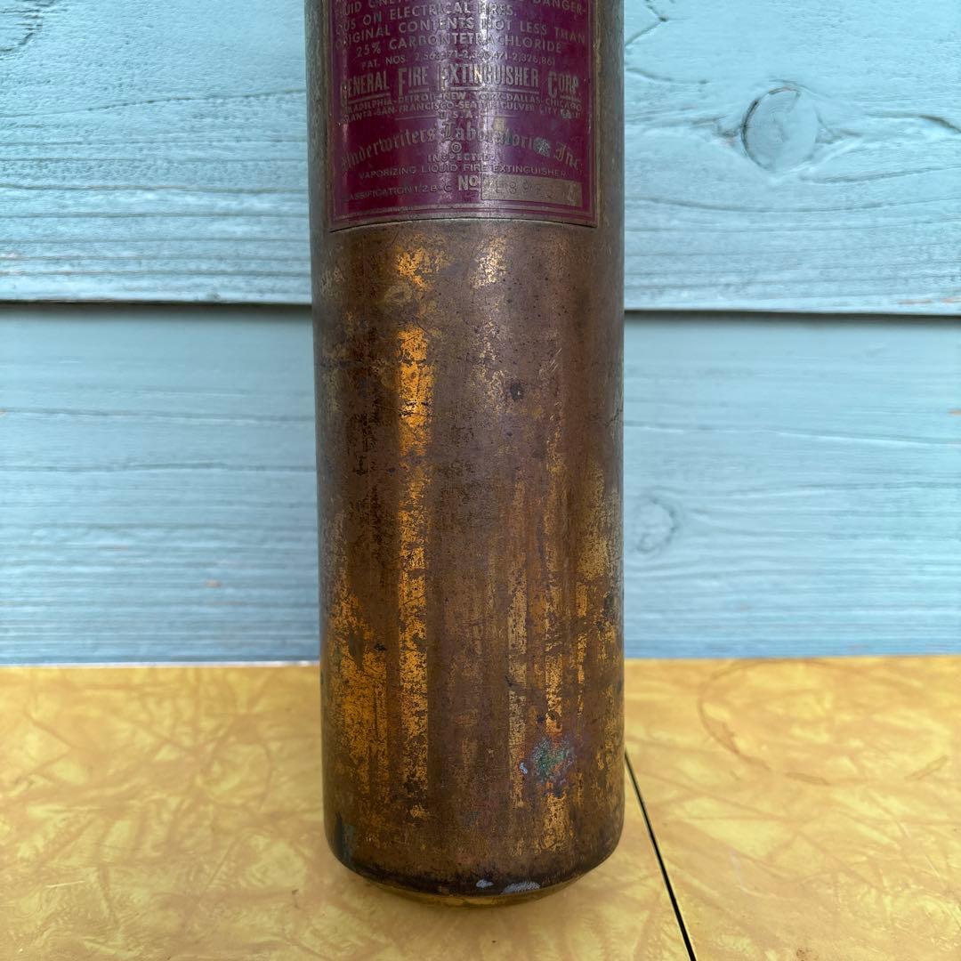 USA VINTAGE 真鍮製 消化器