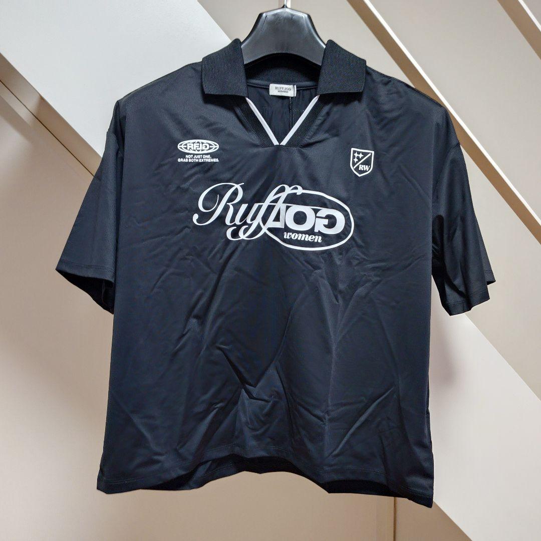 S ラフロッグ RUFFLOG ゴルフ レディース 半袖 シャツ ブラック