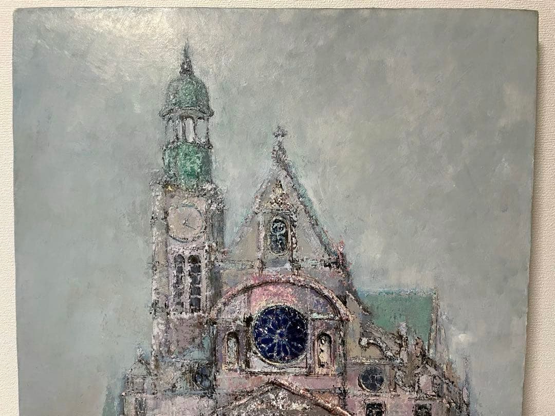 朝比奈 隆『サンテ ティエンヌ デュモン』原画 F12 日本橋ギャラリー取扱作