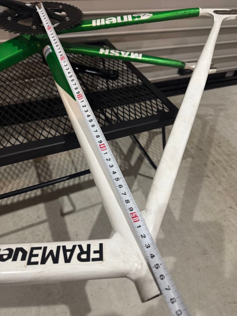 ピスト　チネリマッシュ　フレーム、クランクセット