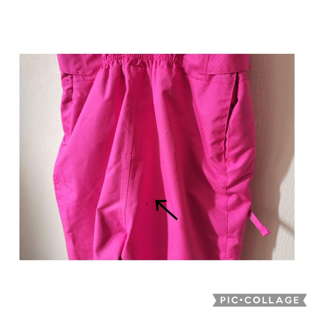 美品 Phenix スキーウェア 女の子 160 150 上下 黒×ピンク 花柄