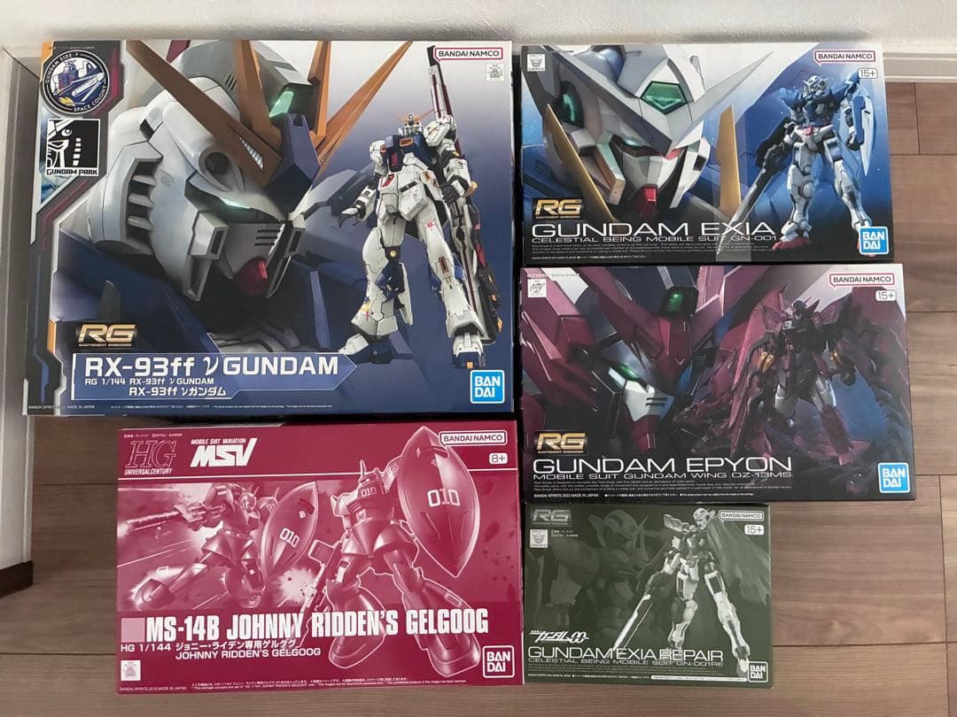 ガンプラまとめ売り　RGエピオンFFνガンダム エクシアリペア　ジョニーライデン