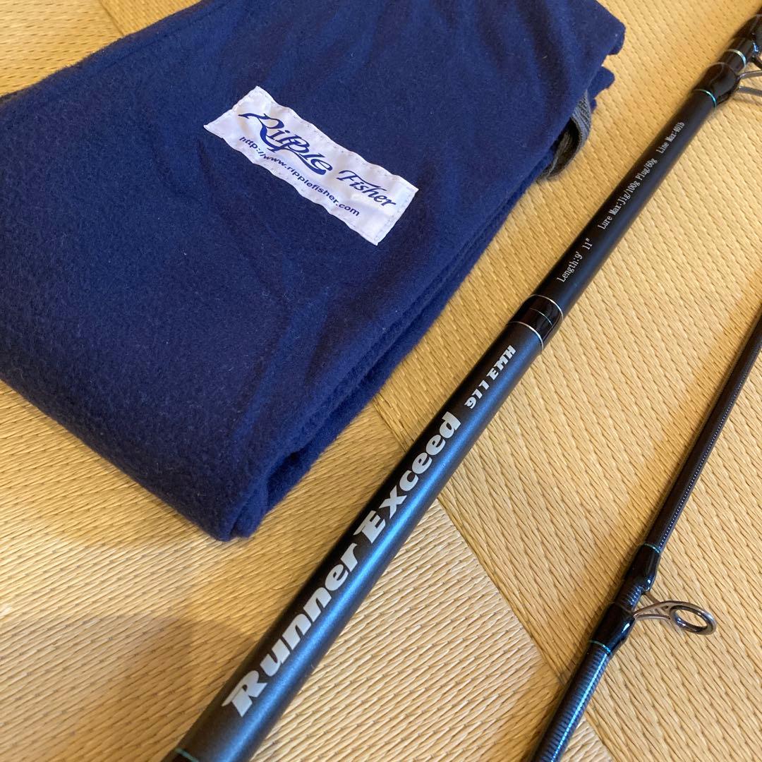 希少 リップルフィッシャー ランナーエクシード911EMH ショア青物に