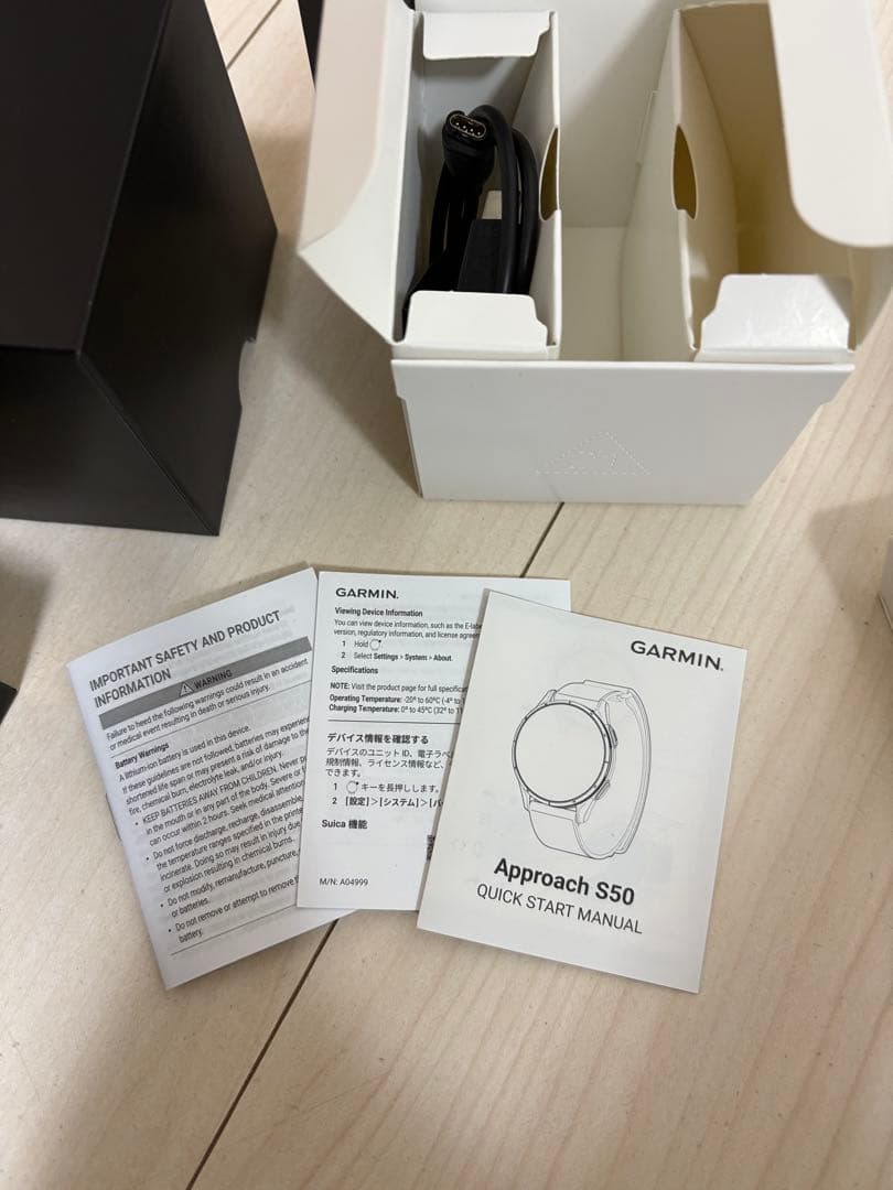 （超美品）GARMIN GPSゴルフスマートウォッチ APPROACH S50