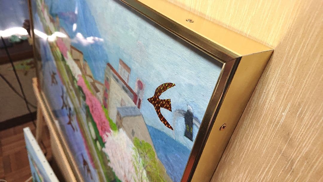 桜の鴨川 ・M20号・油絵 735x508x37mm Ki.Hino作