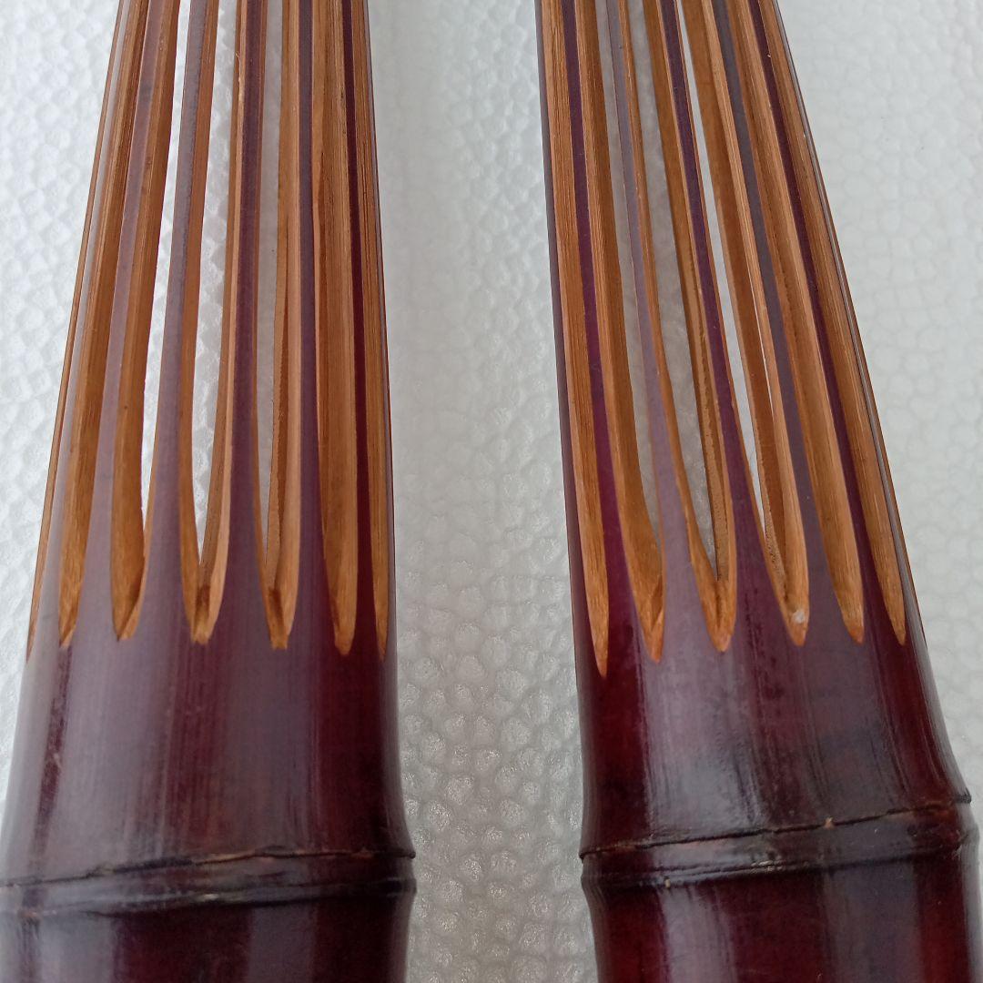 フラダンス用　竹製楽器プイリ(木箱ケース付)