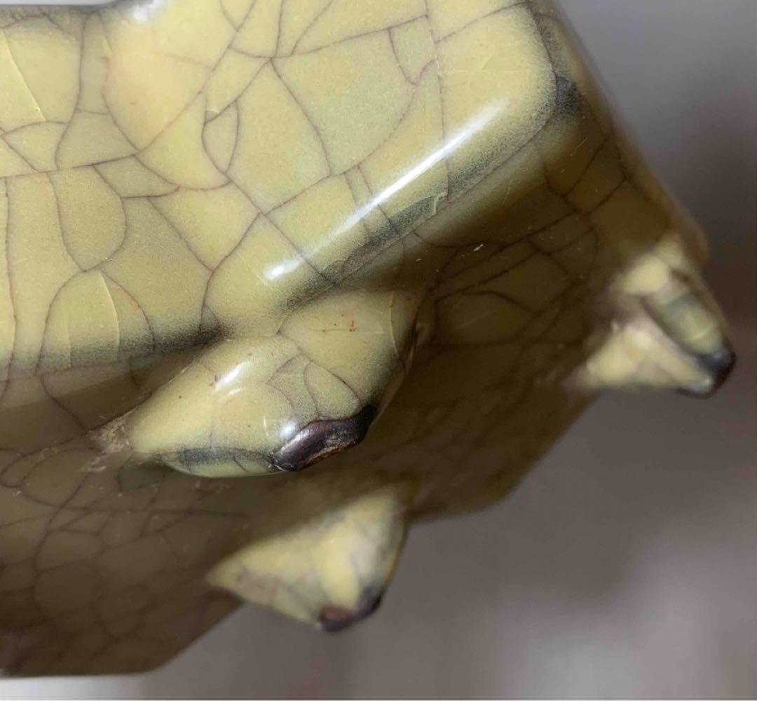 中国 足付洗筆（重菱形　鉢）　f12230902