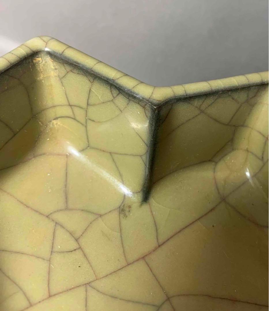 中国 足付洗筆（重菱形　鉢）　f12230902