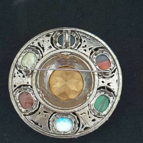 レア！！！イギリス ヴィンテージ MIRACLE社 大きなブローチ ネックレス