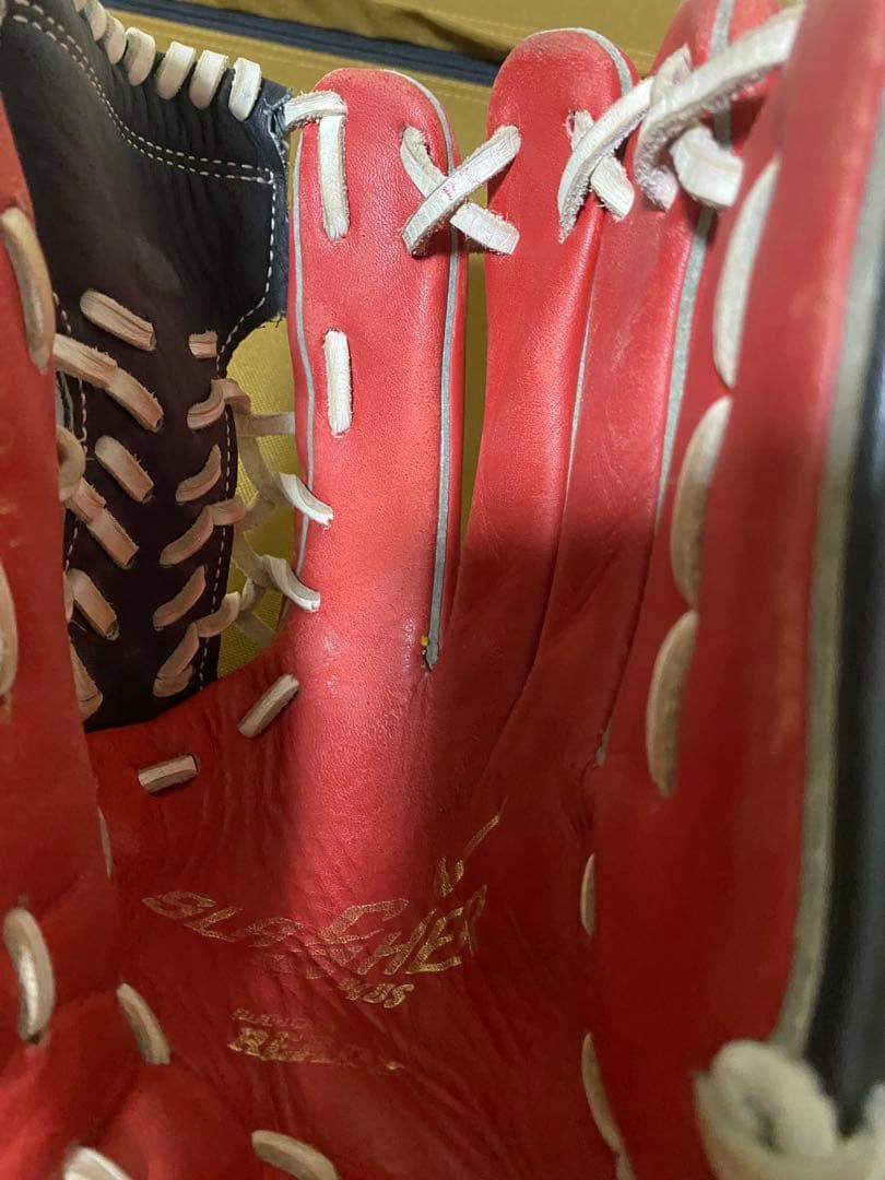 Nike READY SLASHER PLUS 軟式グローブ レッド/ブラック