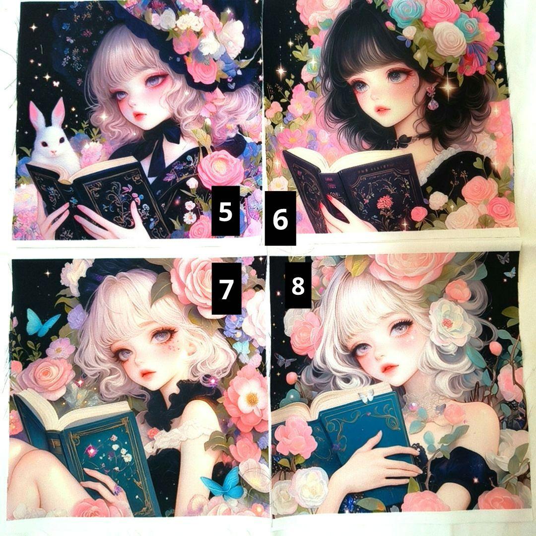 女の子パネル生地⑩　ハンドメイド用