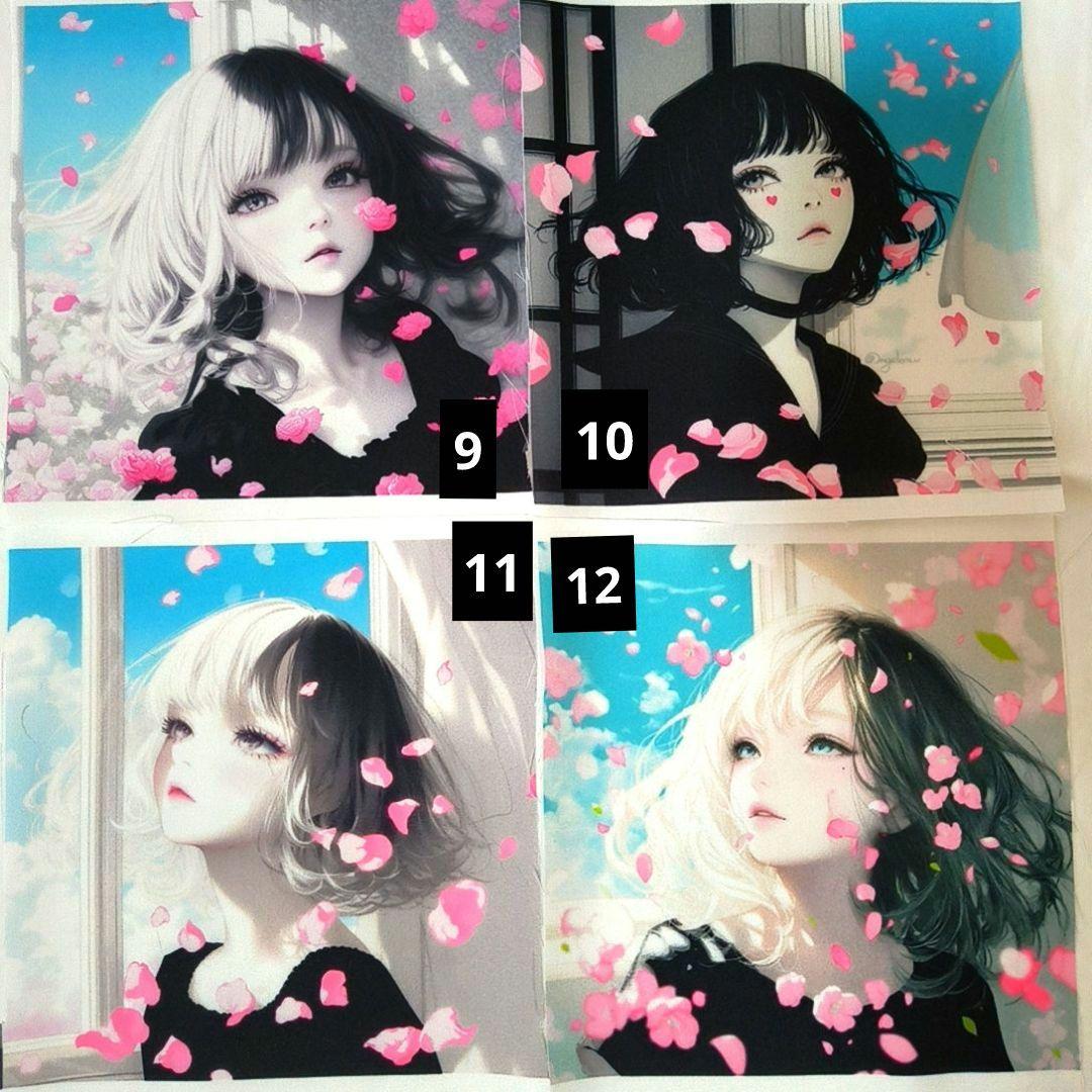 女の子パネル生地⑩　ハンドメイド用