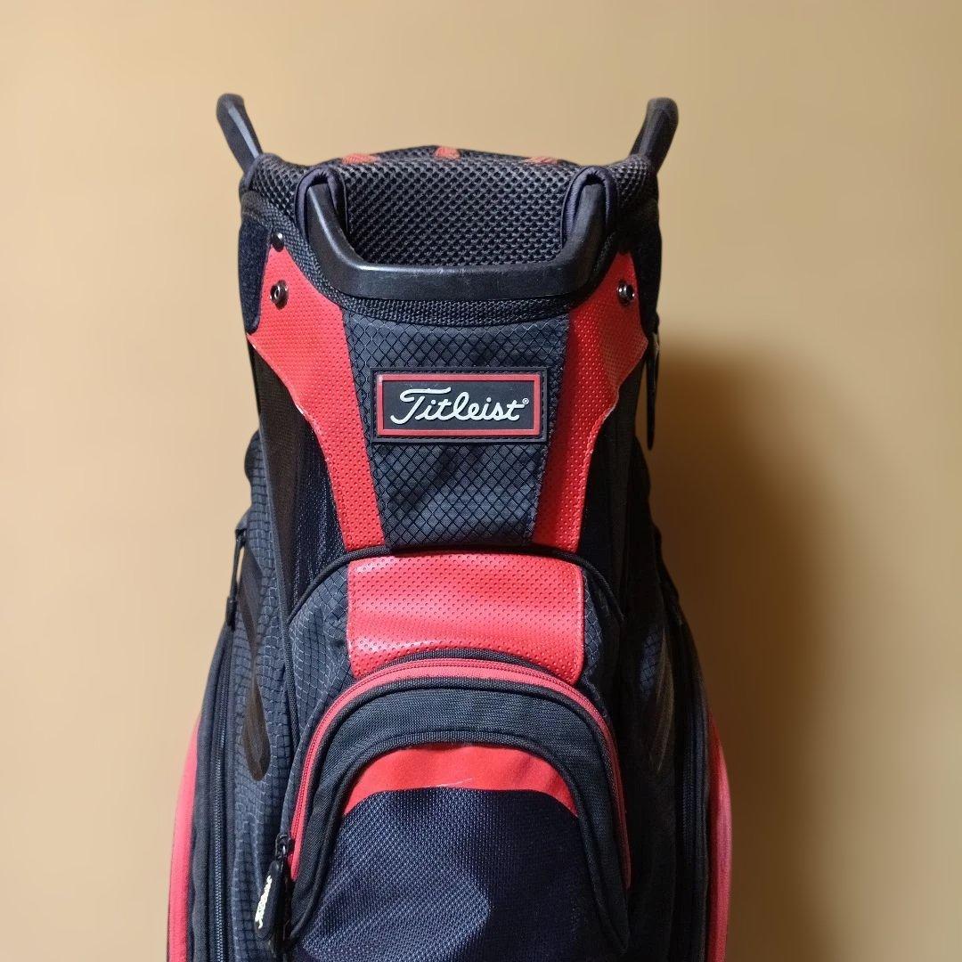 Titleist キャディバッグ 黒/赤 ※状態 考慮