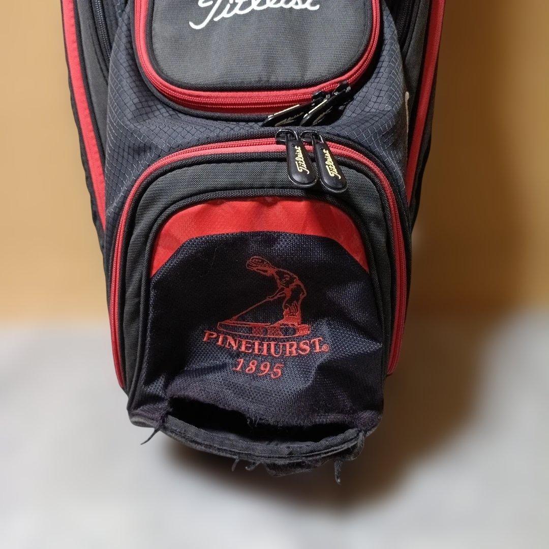 Titleist キャディバッグ 黒/赤 ※状態 考慮