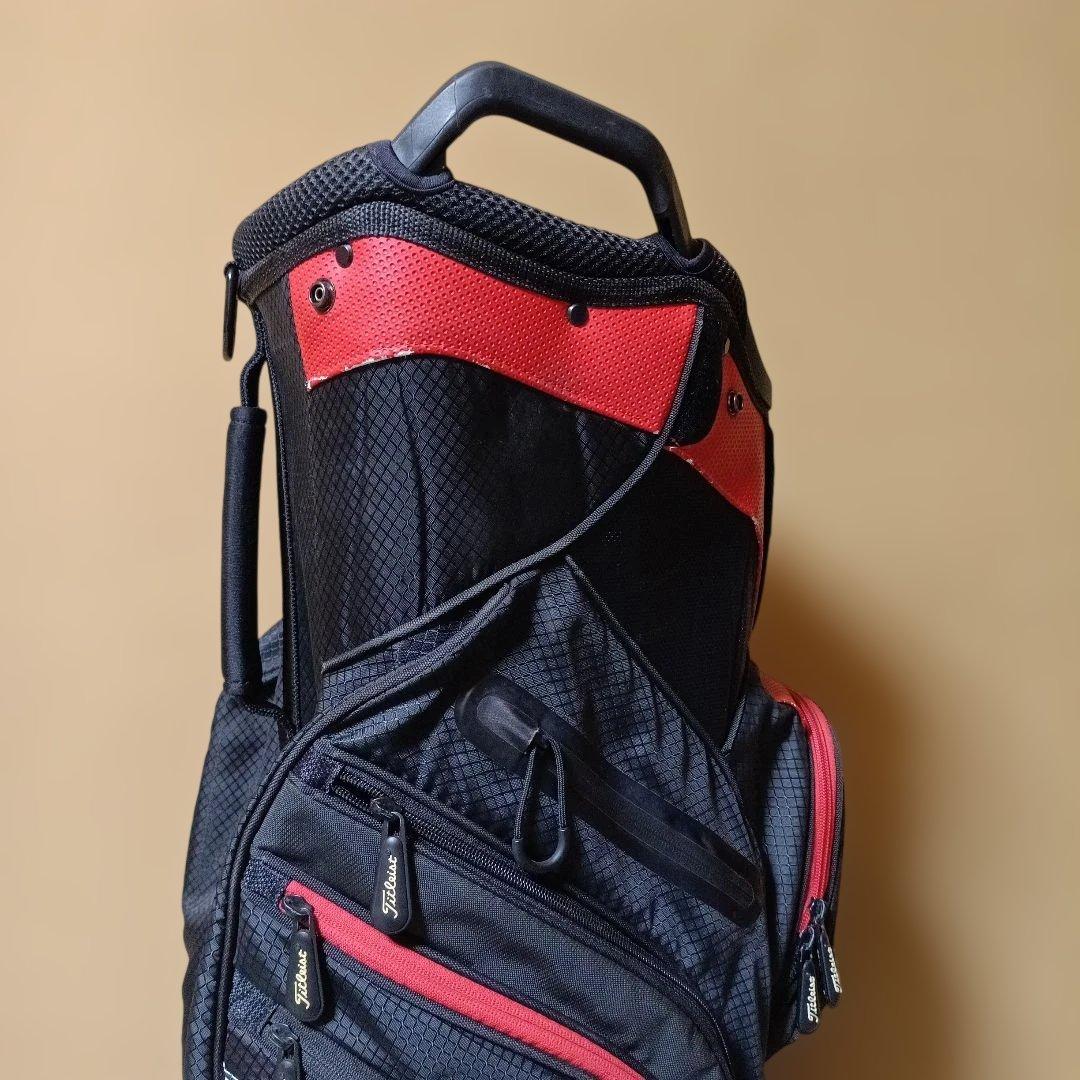 Titleist キャディバッグ 黒/赤 ※状態 考慮