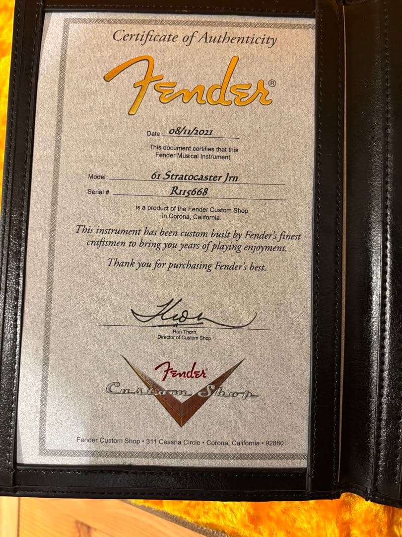 ギター Fender Custom Shop 1961 Stratocaster