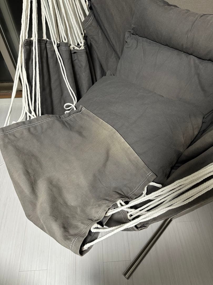 KOMFORTA コンフォルタ ファブリック ハンモックチェア (グレー)