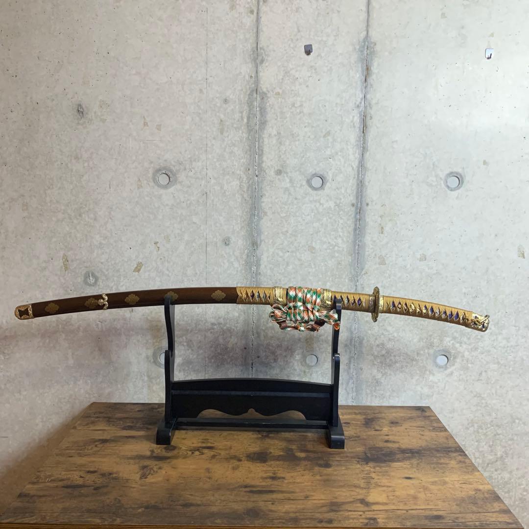 【模造刀/居合刀】長刀　金属製　武具　コレクション美術居合刀剣