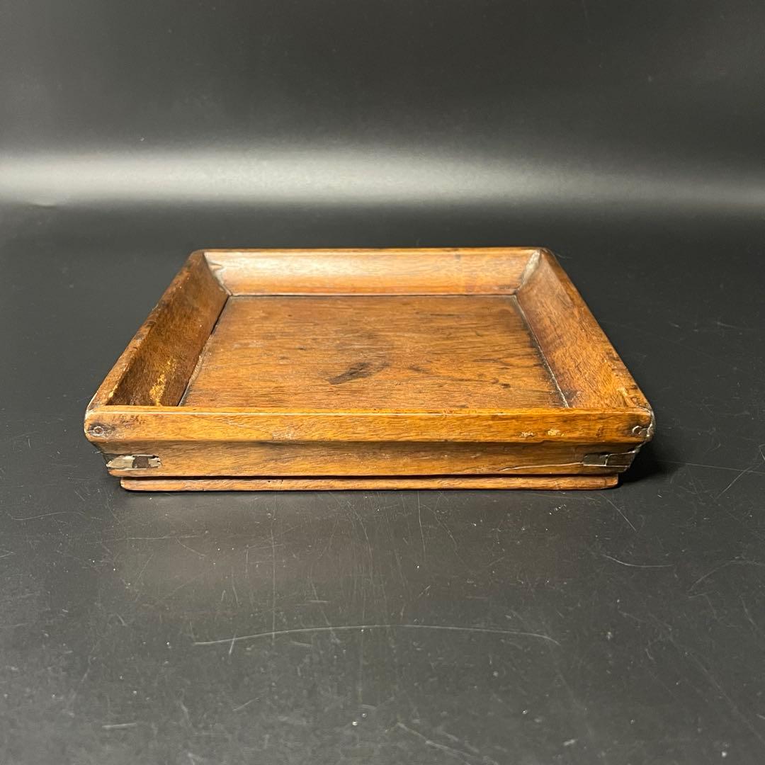 李朝 四方盆 木製 角盆 酒盆 茶盆 古民藝 朝鮮古美術 民藝 花台 展示台
