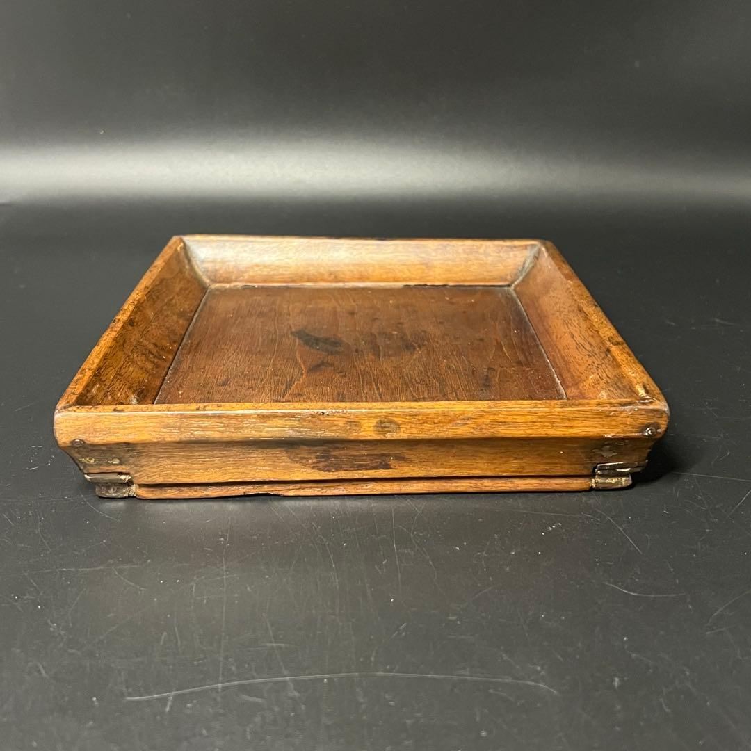李朝 四方盆 木製 角盆 酒盆 茶盆 古民藝 朝鮮古美術 民藝 花台 展示台