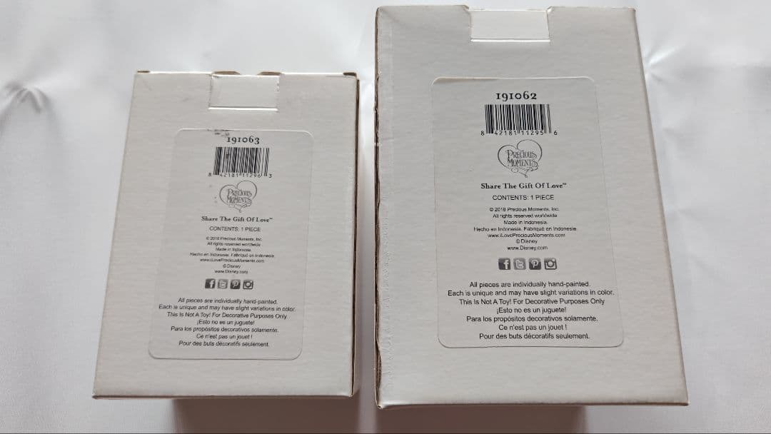 美品 2体セット ディズニーショーケースコレクション 磁器製人形