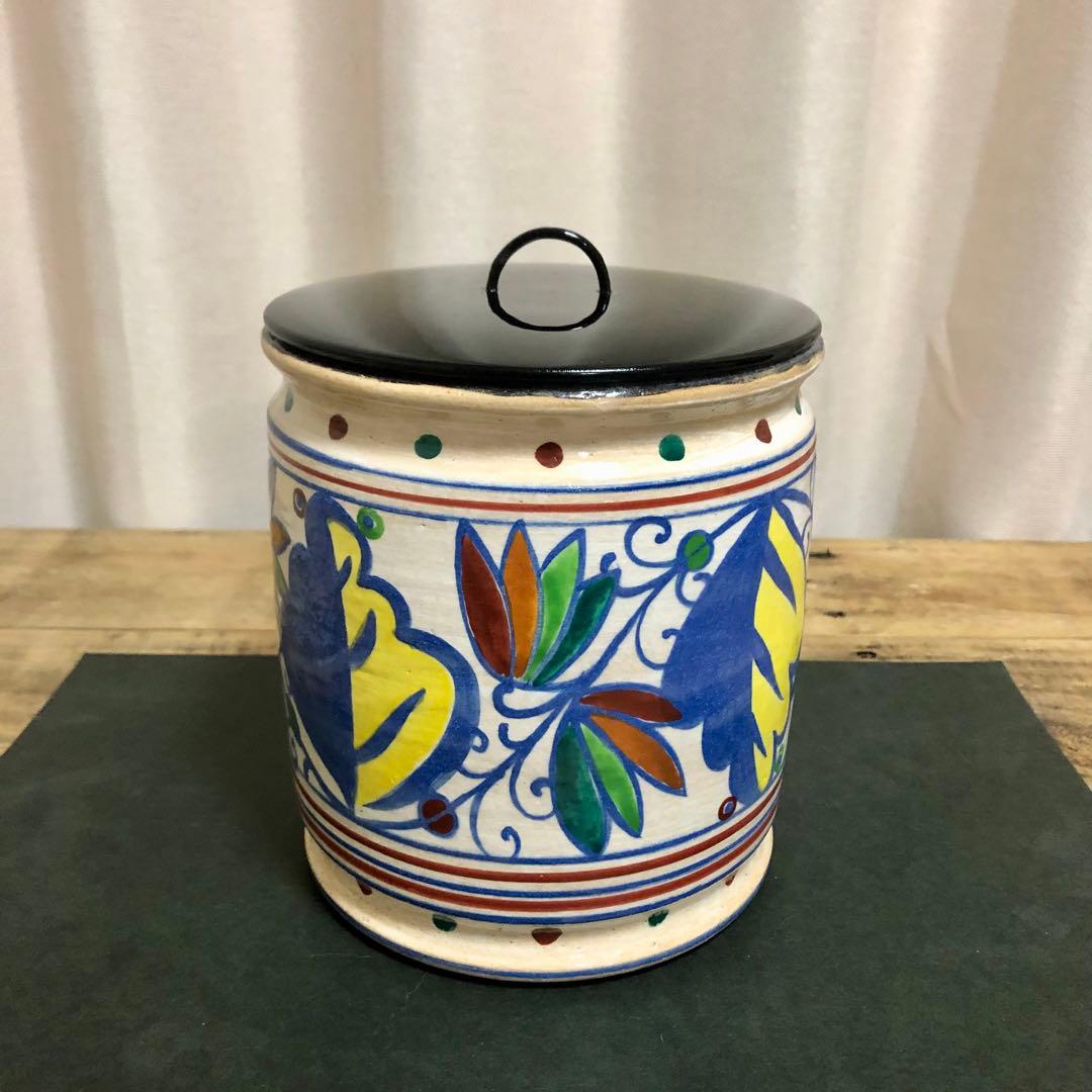 萬福堂 吉村楽入 紅毛写水指 共箱 茶道具 オランダ写