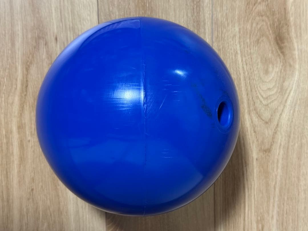 ボウリング　練習用ボール　ゴムボール　4ポンド　青　トレーニング用