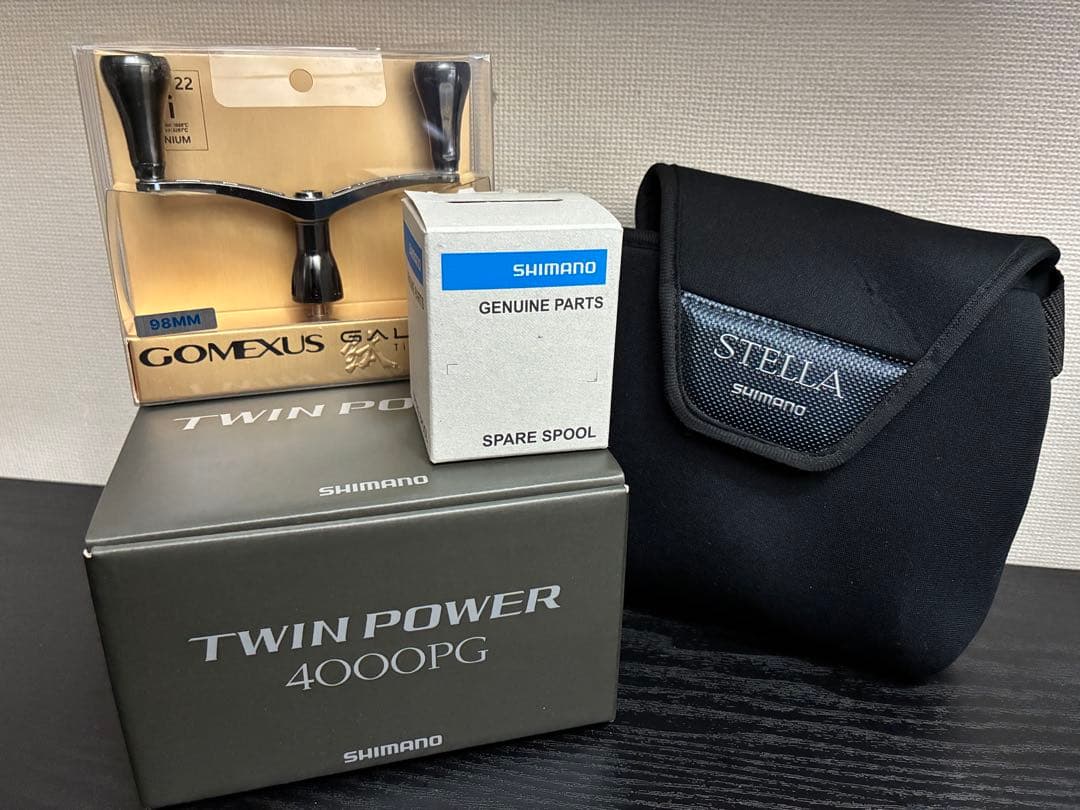 24シマノツインパワー4000PG替スプールダブルハンドル