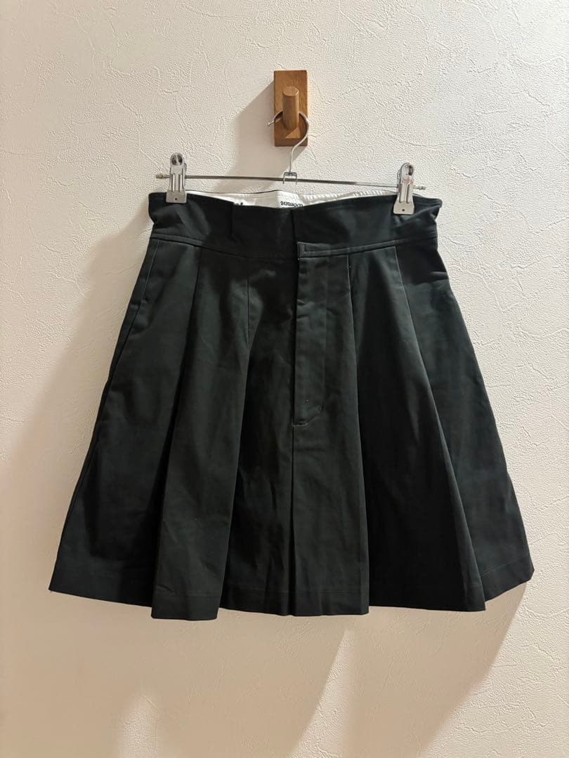 ラフロッグ　ウエストデザインスカート　グレー